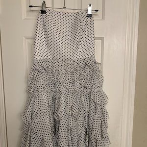 White House/Black Market strapless party dress